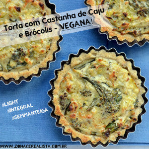 Torta de Castanhas com Brocolis - Vegana - imagem principal