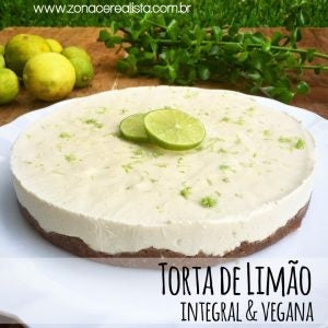 TORTA DE LIMÃO INTEGRAL E VEGANA!
