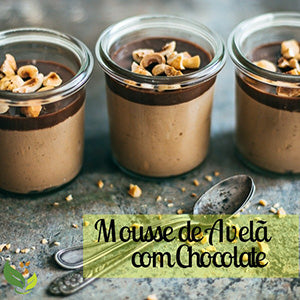 Mousse de Avelã com Chocolate